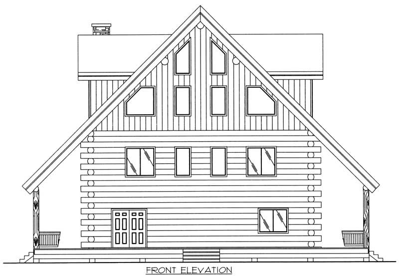 Home Plan Front Elevation of this 2-Bedroom,4200 Sq Ft Plan -132-1397