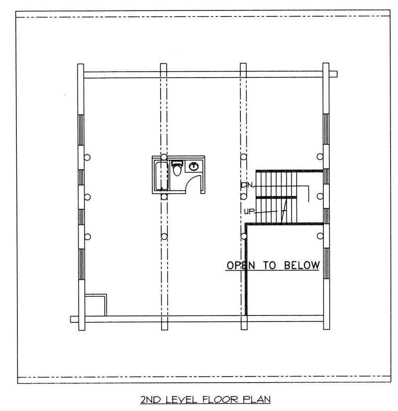 Floor Plan Second Story of Country Plan #132-1397