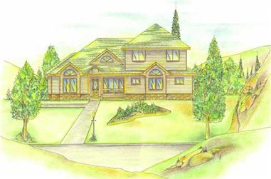 4-Bedroom, 3418 Sq Ft Contemporary Home Plan - 132-1429 - Main Exterior