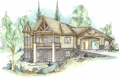 2-Bedroom, 2733 Sq Ft Country House Plan - 132-1439 - Front Exterior