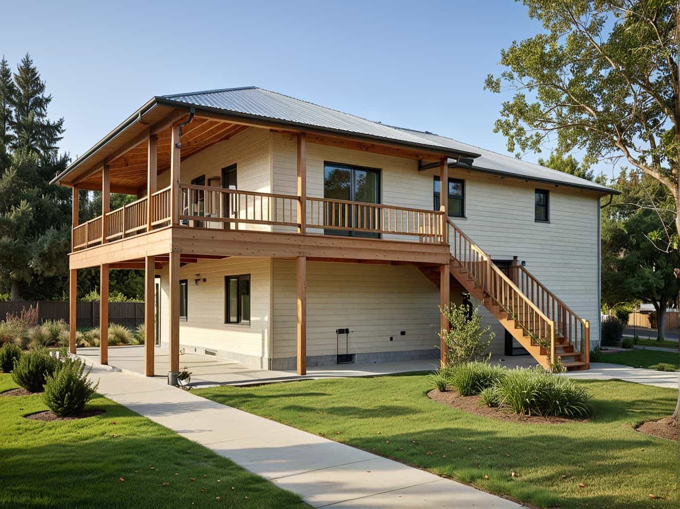 Front Elevation of this Vacation Homes House (#132-1477) at The Plan Collection.