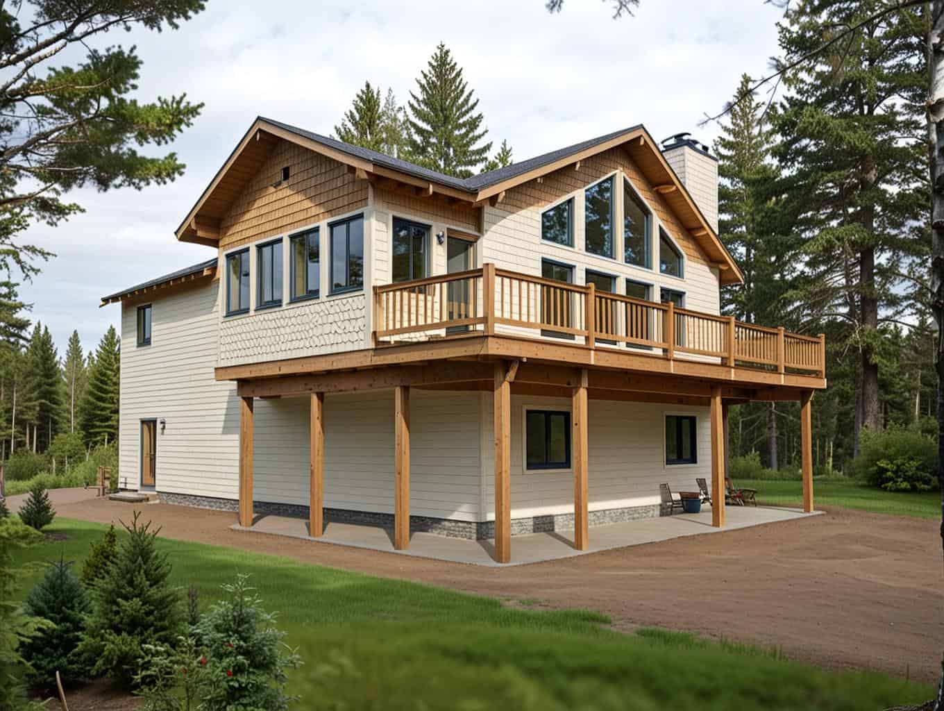 Front Elevation of this Concrete Block/ ICF Design House (#132-1481) at The Plan Collection.