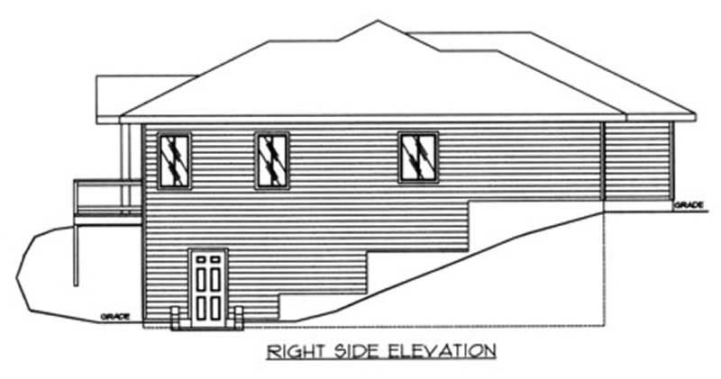 Home Plan Rear Elevation of this 4-Bedroom,3580 Sq Ft Plan -132-1495