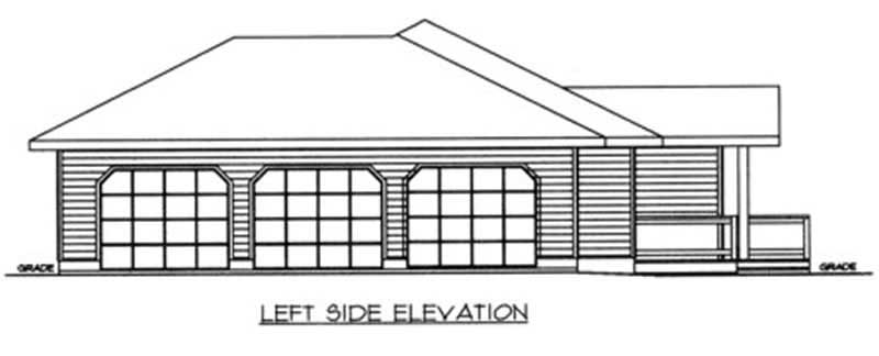 Home Plan Right Elevation of this 4-Bedroom,3580 Sq Ft Plan -132-1495