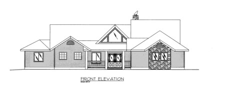 Home Plan Front Elevation of this 3-Bedroom,4149 Sq Ft Plan -132-1522