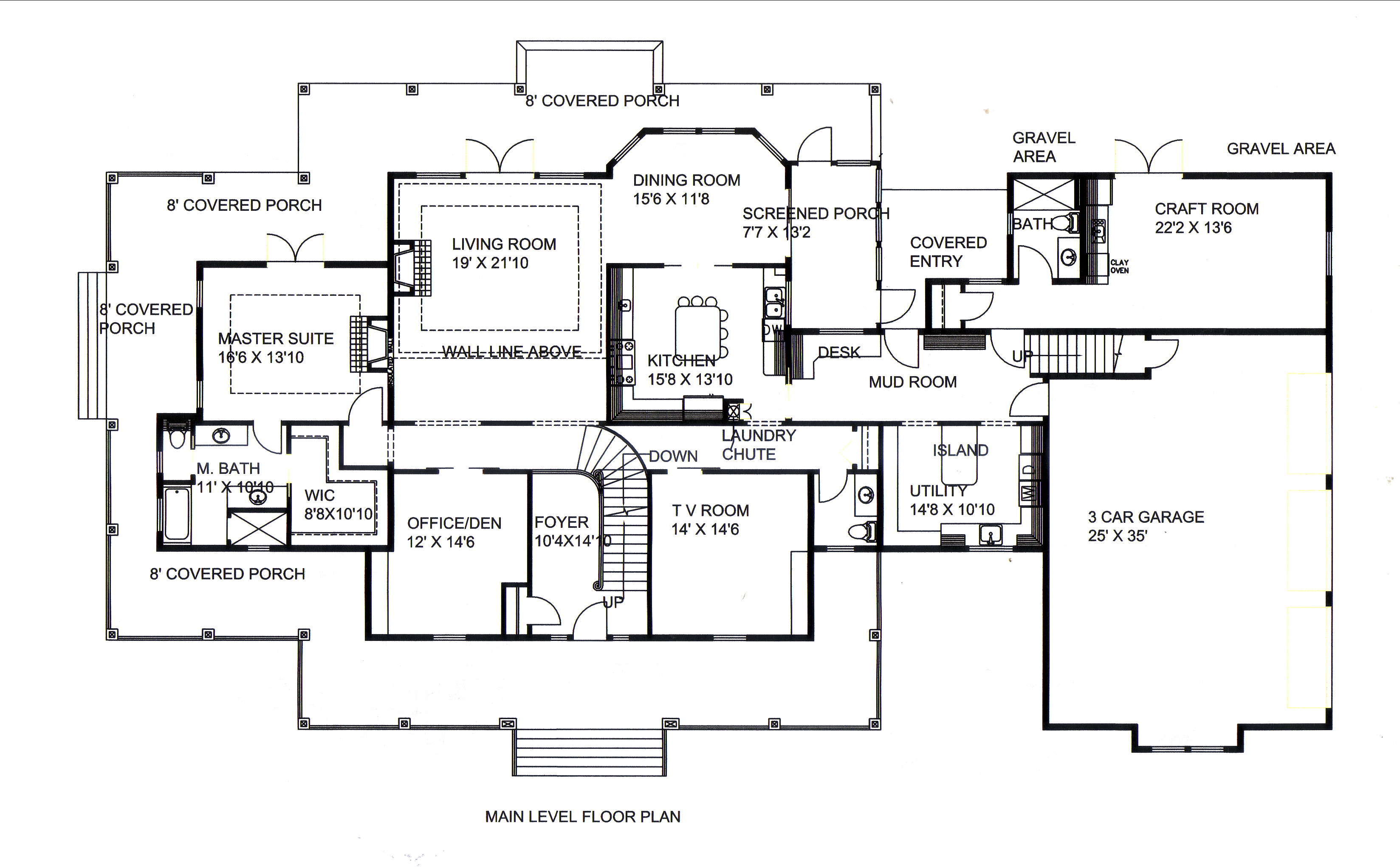 Floor Plan First Story of Transitional Plan #132-1547