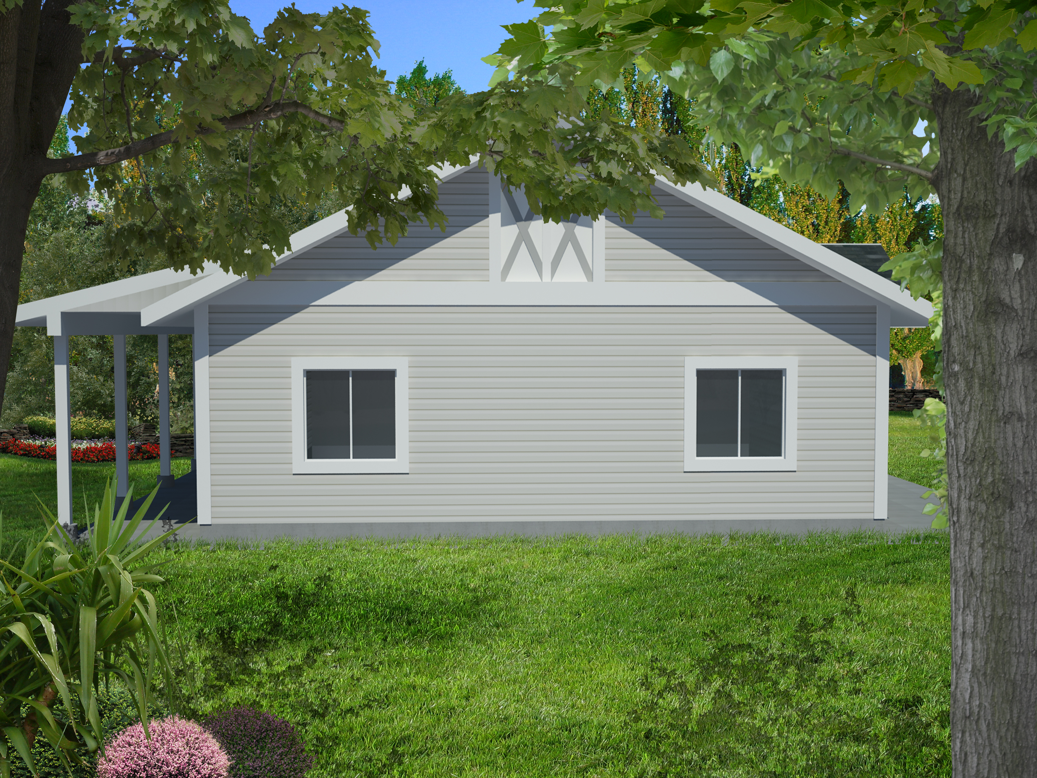 Home Plan Front Elevation of this 0-Bedroom,2416 Sq Ft Plan -132-1549