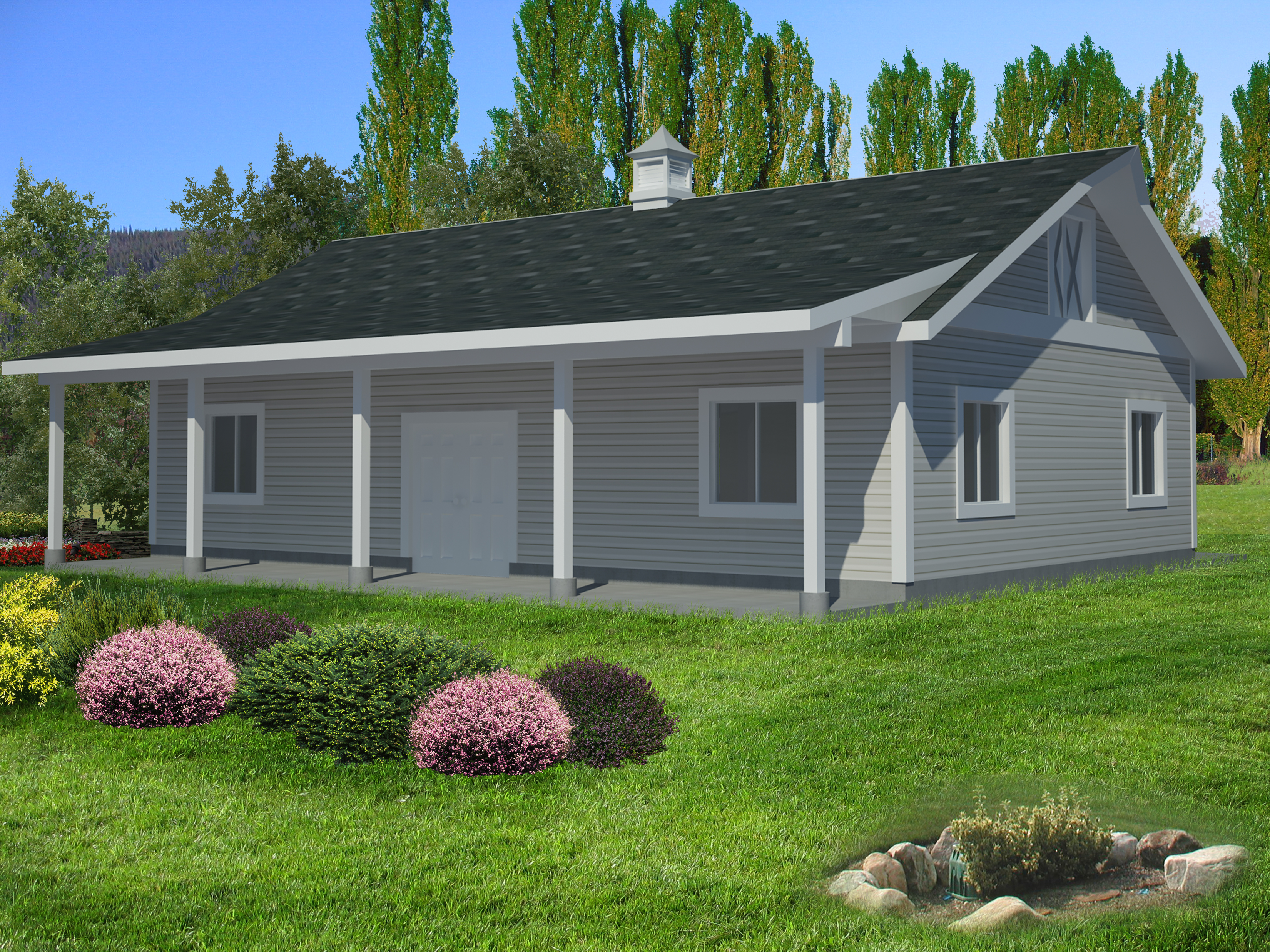 Home Plan Left Elevation of this 0-Bedroom,2416 Sq Ft Plan -132-1549