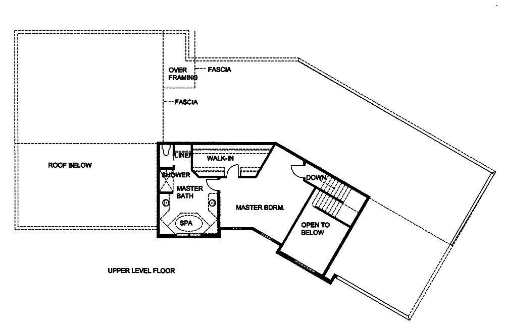 Floor Plan Second Story of Country Plan #132-1556