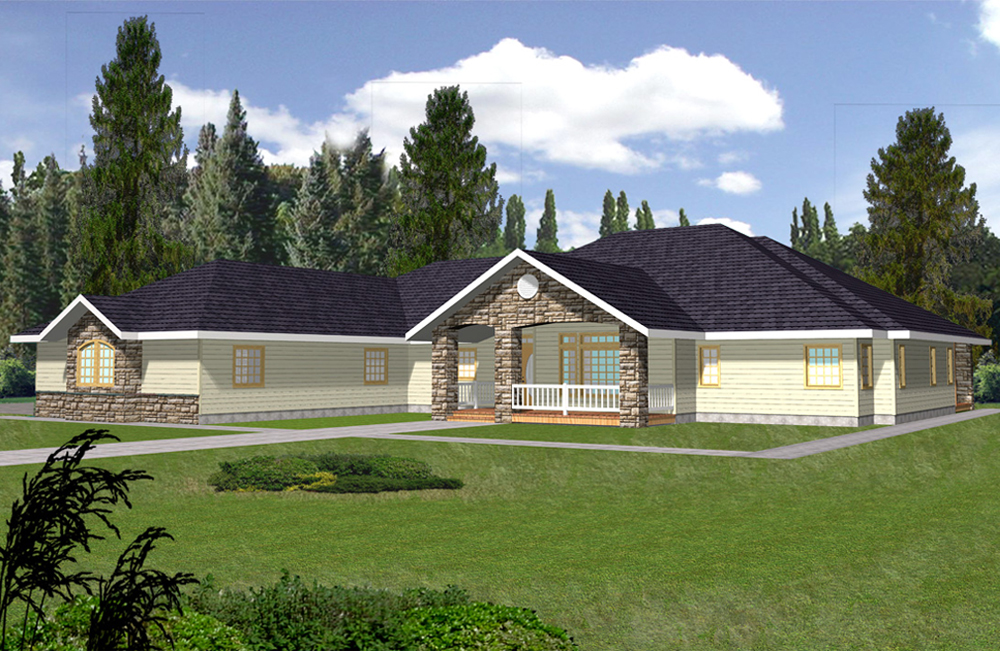 3 Bedrm 2893 Sq Ft Ranch House Plan 132 1558