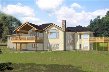 5-Bedroom, 4286 Sq Ft Cottage House Plan - 132-1566 - Front Exterior