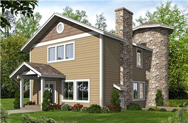 1-Bedroom, 1453 Sq Ft Cottage Home Plan - 132-1577 - Main Exterior