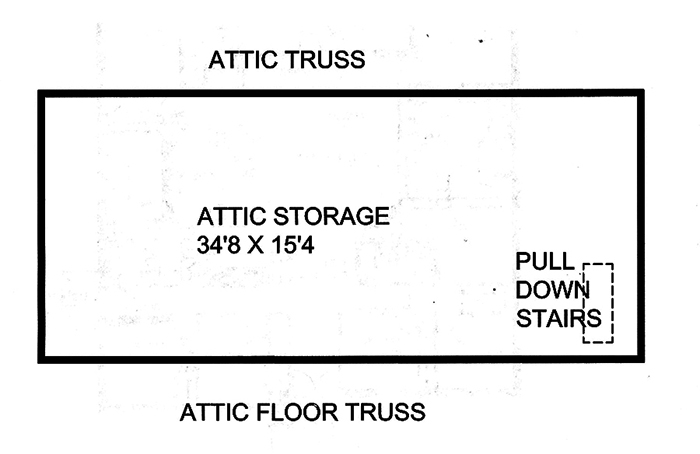 Floor Plan Second Story of Craftsman Plan #132-1583