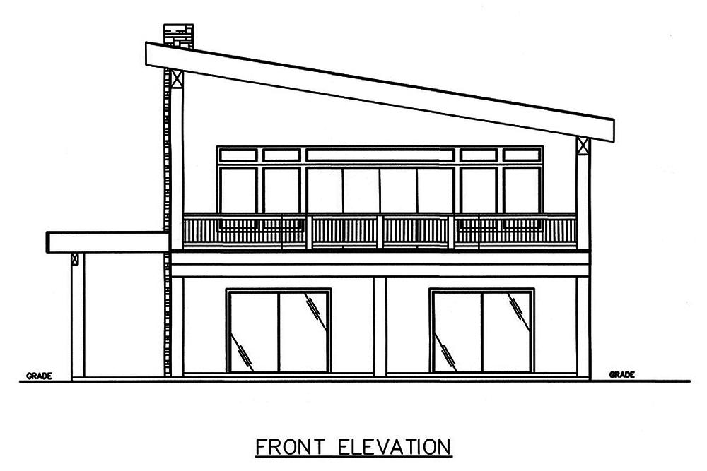 Home Plan Front Elevation of this 2-Bedroom,3396 Sq Ft Plan -132-1603