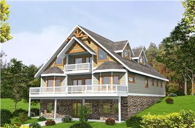 3-Bedroom, 3618 Sq Ft Southern Home Plan - 132-1605 - Main Exterior