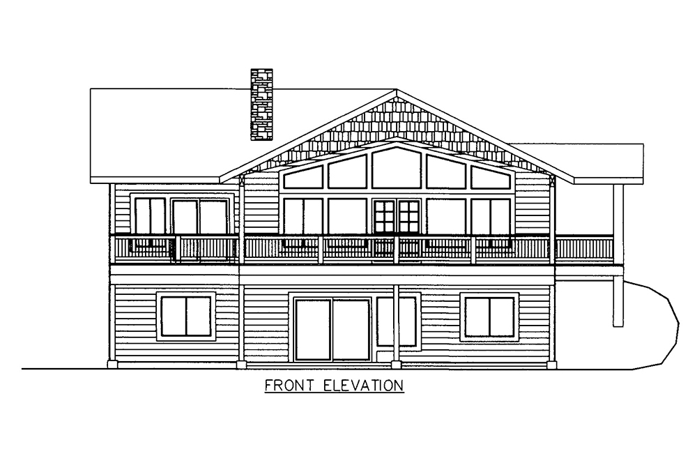 Home Plan Front Elevation of this 3-Bedroom,2880 Sq Ft Plan -132-1609