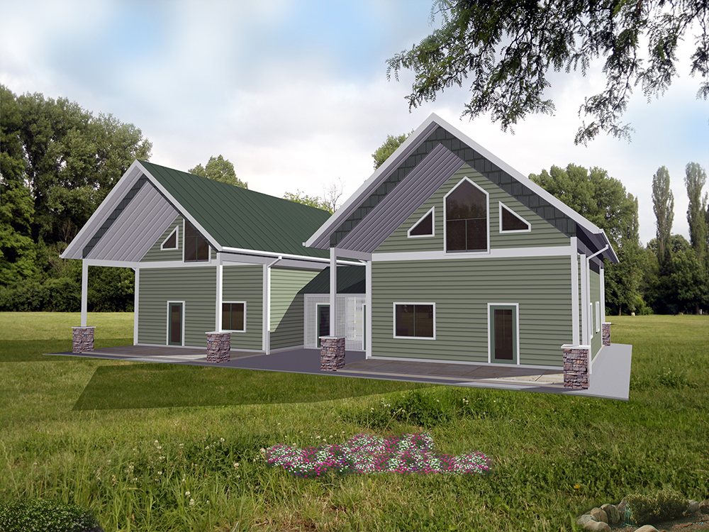 Cottage House Plan 132 1623 2 Bedrm 998 Sq Ft Per Unit Home