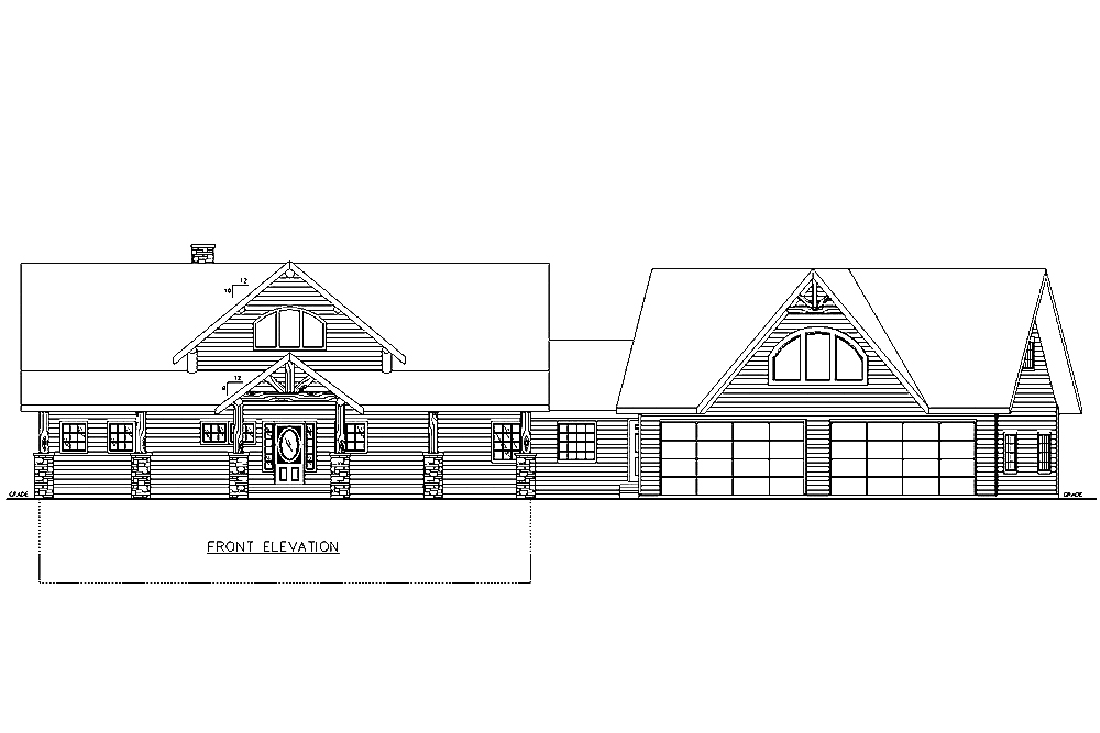 Home Plan Front Elevation of this 3-Bedroom,2750 Sq Ft Plan -132-1628