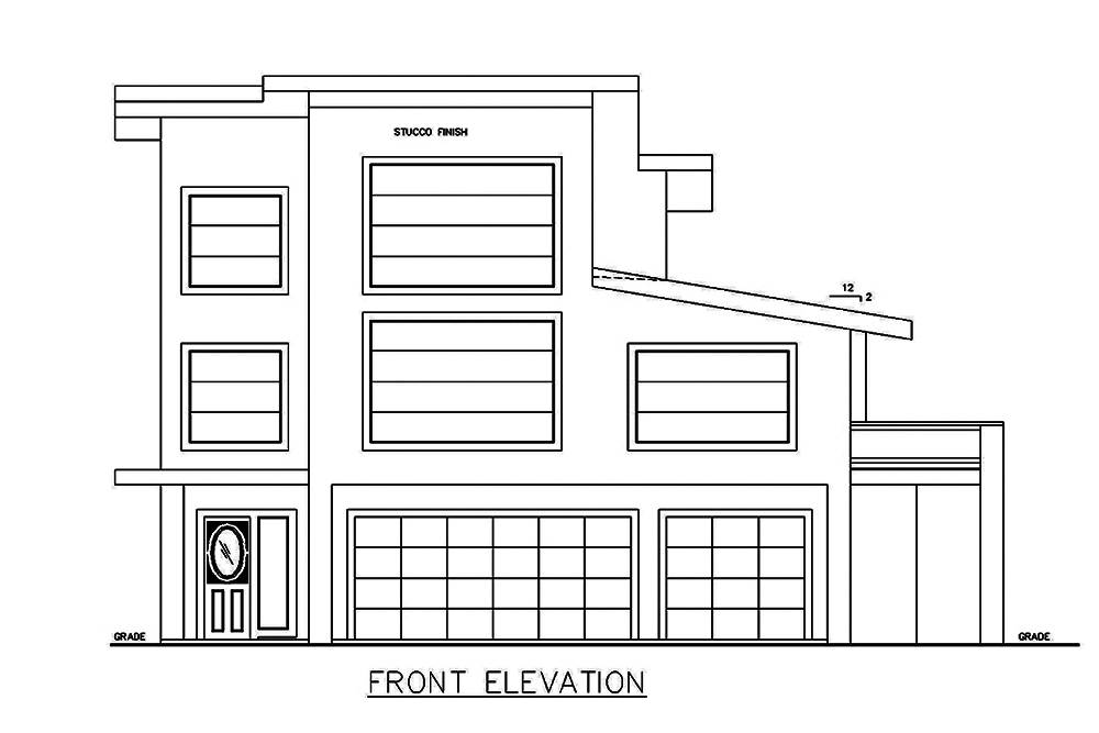 Home Plan Front Elevation of this 3-Bedroom,3142 Sq Ft Plan -132-1629