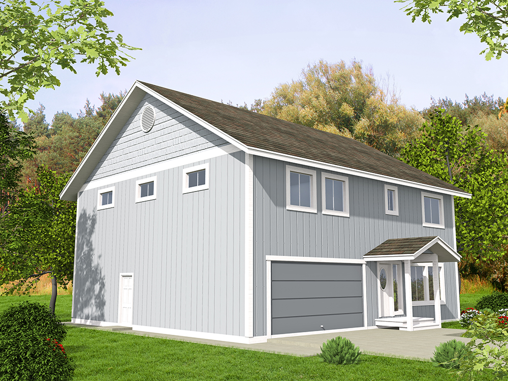 Left Side View of this 3-Bedroom, 2540 Sq Ft Plan - 132-1636