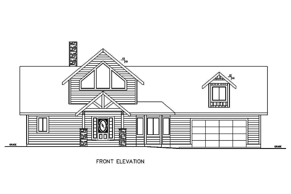 Home Plan Front Elevation of this 3-Bedroom,4036 Sq Ft Plan -132-1643