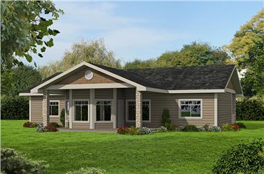2-Bedroom, 1548 Sq Ft Cottage Home Plan - 132-1648 - Main Exterior