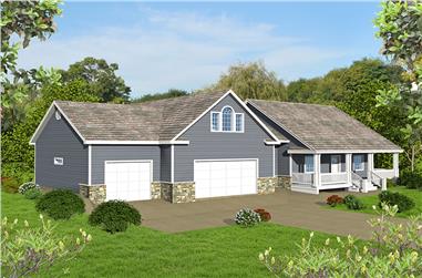 6-Bedroom, 2022 Sq Ft Traditional House Plan - 132-1653 - Front Exterior