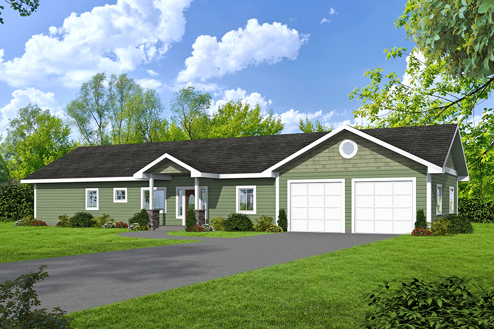 2 Bedrm 1680 Sq Ft Ranch House Plan 132 1654