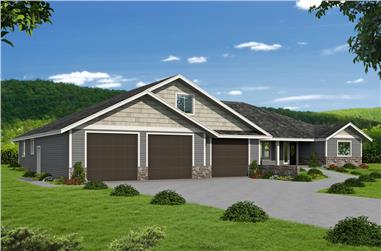 3-Bedroom, 2676 Sq Ft Cottage Home Plan - 132-1670 - Main Exterior