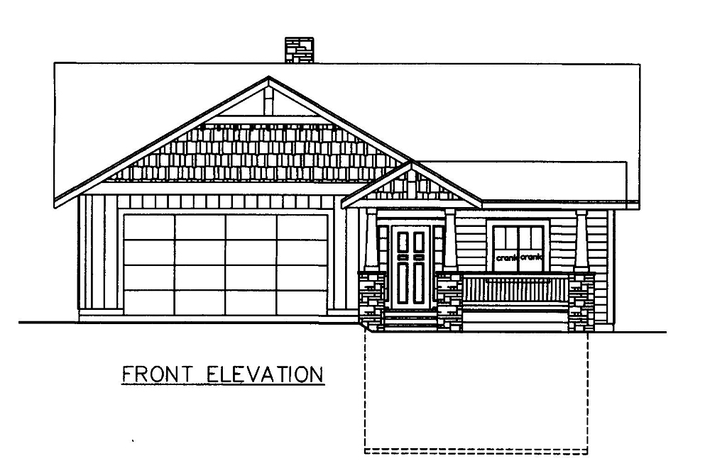Home Plan Front Elevation of this 3-Bedroom,3233 Sq Ft Plan -132-1682