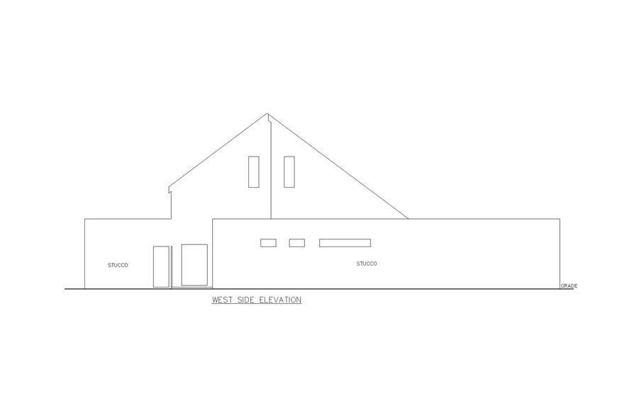 132-1708: Home Plan Right Elevation