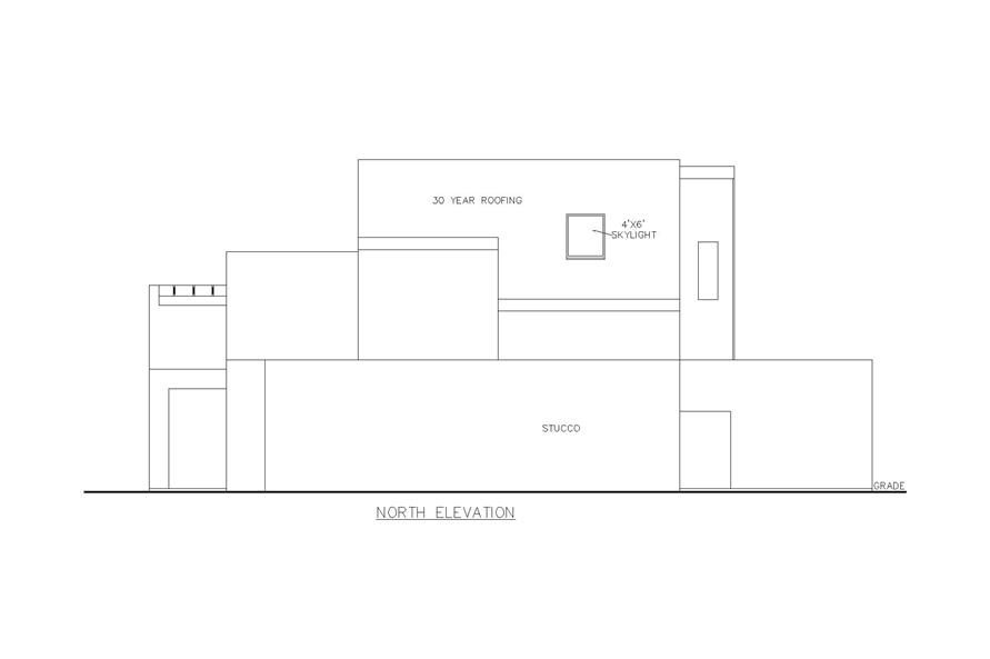 132-1708: Home Plan Right Elevation