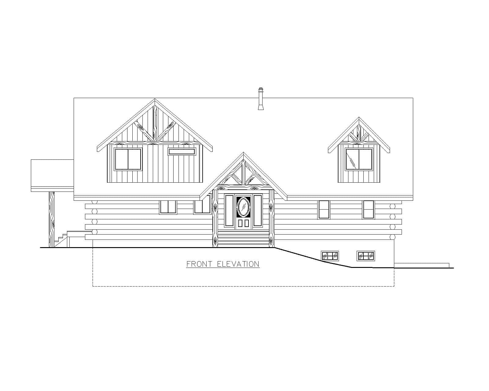 Home Plan Front Elevation of this 3-Bedroom,3362 Sq Ft Plan -132-1720