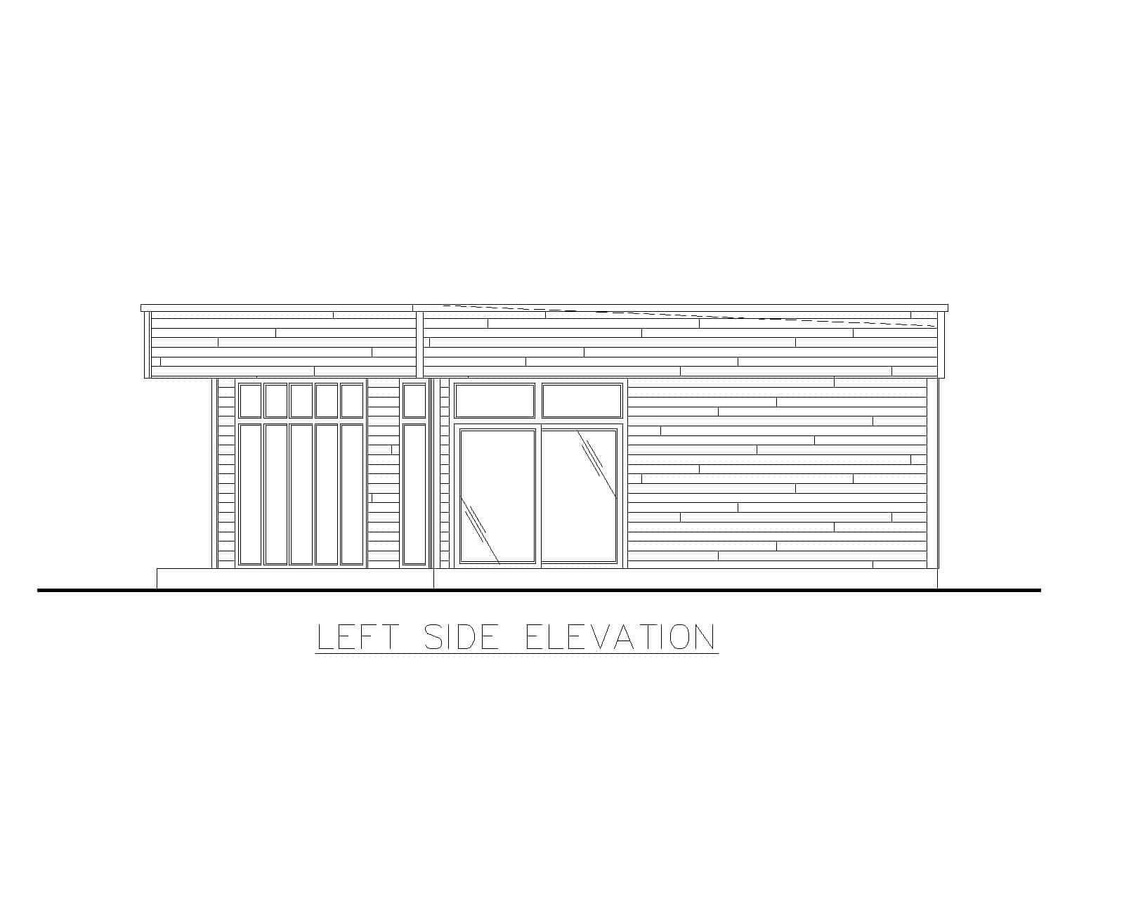 Home Plan Left Elevation of this 3-Bedroom,2110 Sq Ft Plan -132-1731