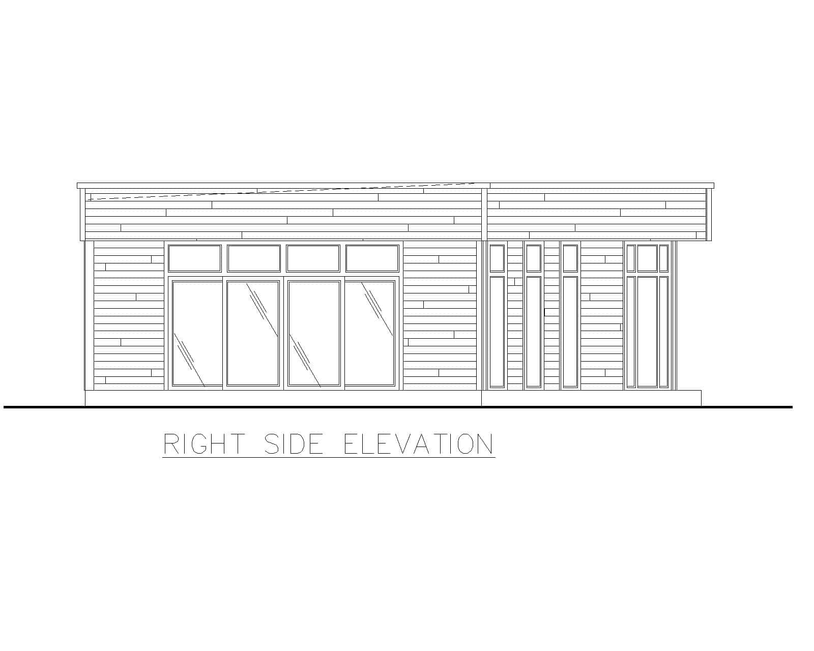 Home Plan Right Elevation of this 3-Bedroom,2110 Sq Ft Plan -132-1731