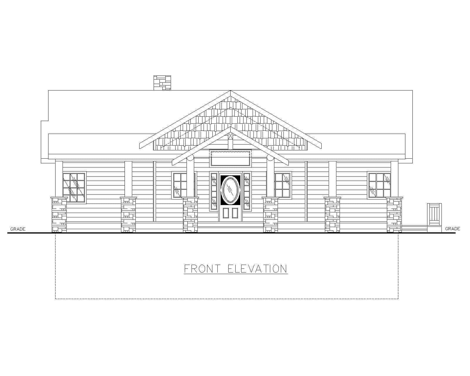 Home Plan Front Elevation of this 2-Bedroom,2872 Sq Ft Plan -132-1735