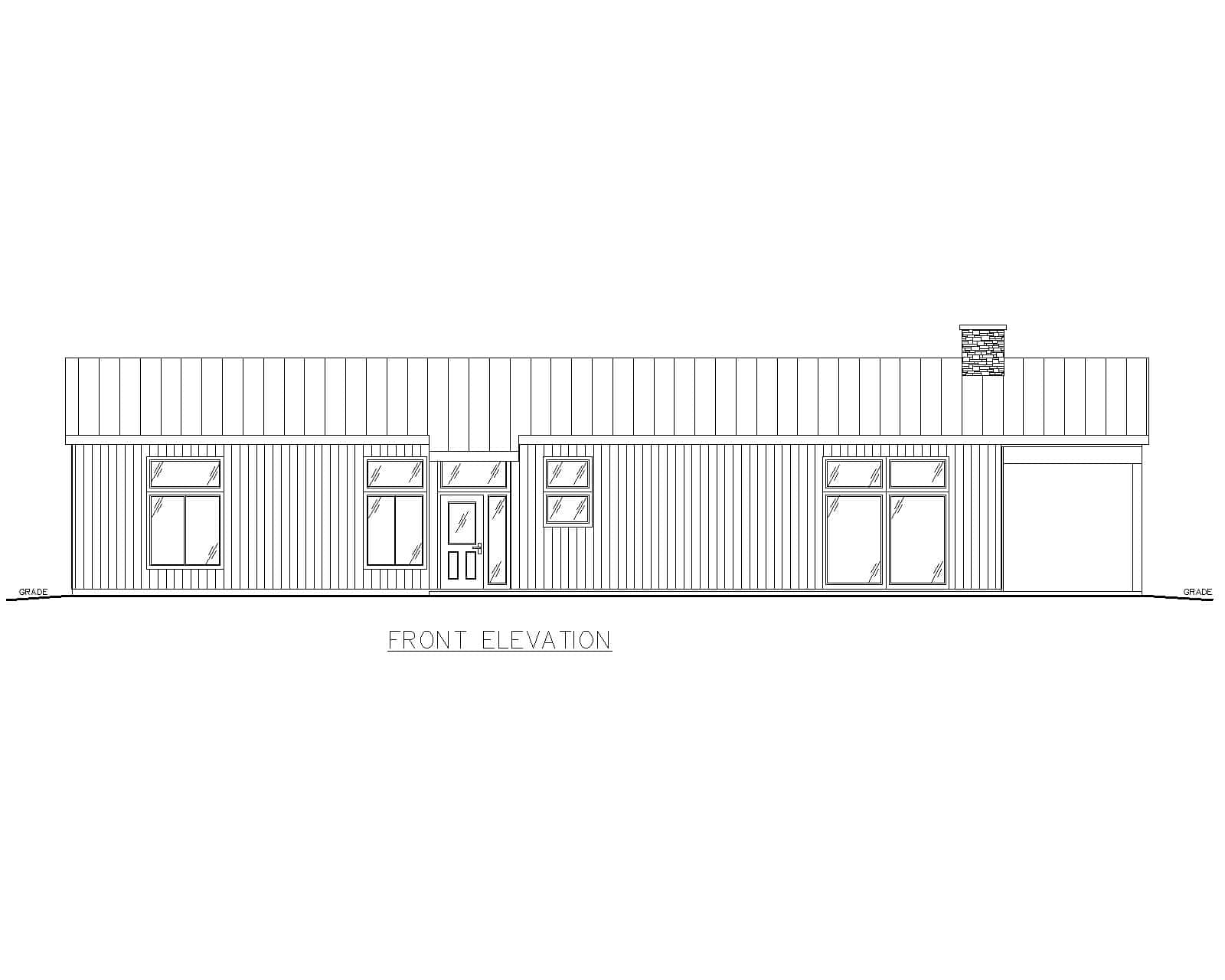 Home Plan Front Elevation of this 2-Bedroom,2112 Sq Ft Plan -132-1736
