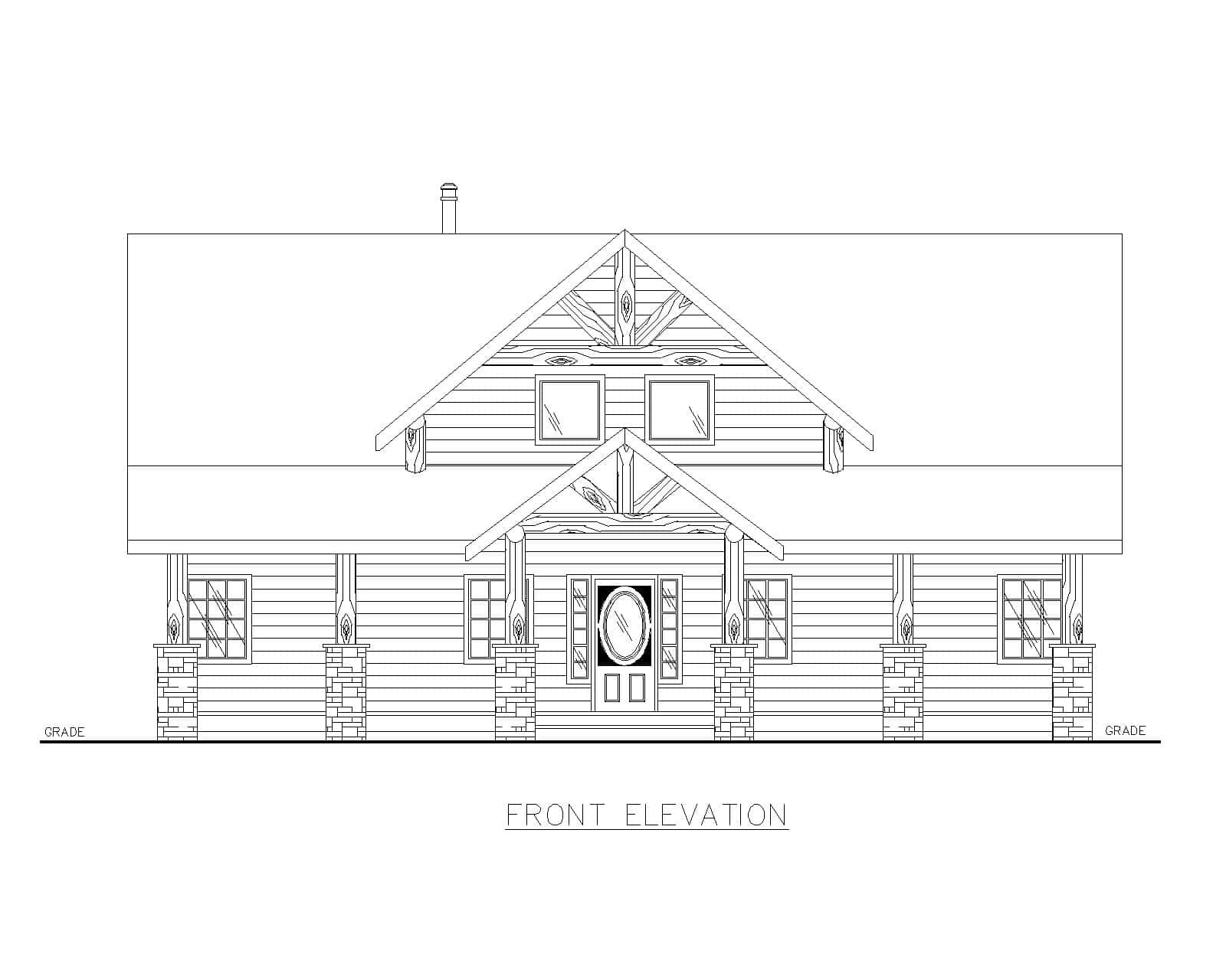 Home Plan Front Elevation of this 3-Bedroom,2307 Sq Ft Plan -132-1741