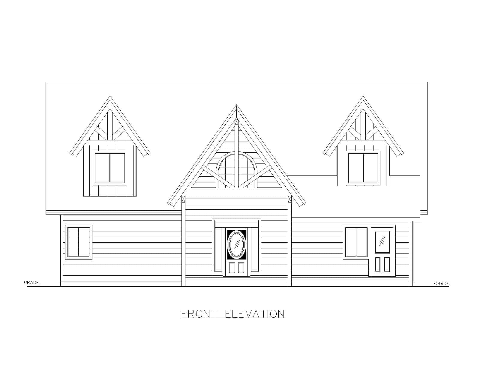 Home Plan Front Elevation of this 3-Bedroom,2559 Sq Ft Plan -132-1742