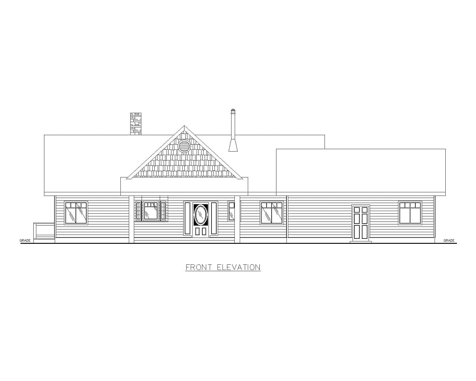 Home Plan Front Elevation of this 4-Bedroom,3313 Sq Ft Plan -132-1745