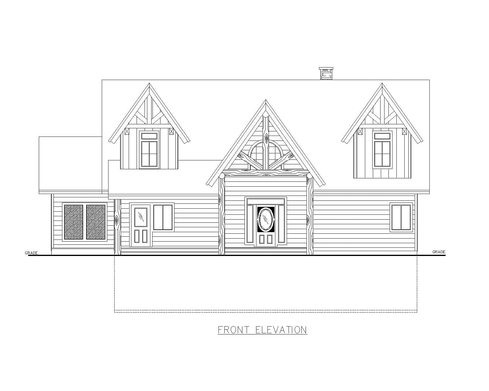 Home Plan Front Elevation of this 3-Bedroom,2480 Sq Ft Plan -132-1747