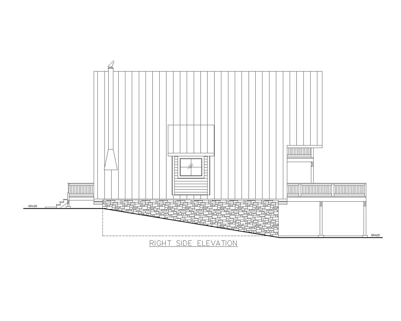Home Plan Right Elevation of this 2-Bedroom,2906 Sq Ft Plan -132-1748
