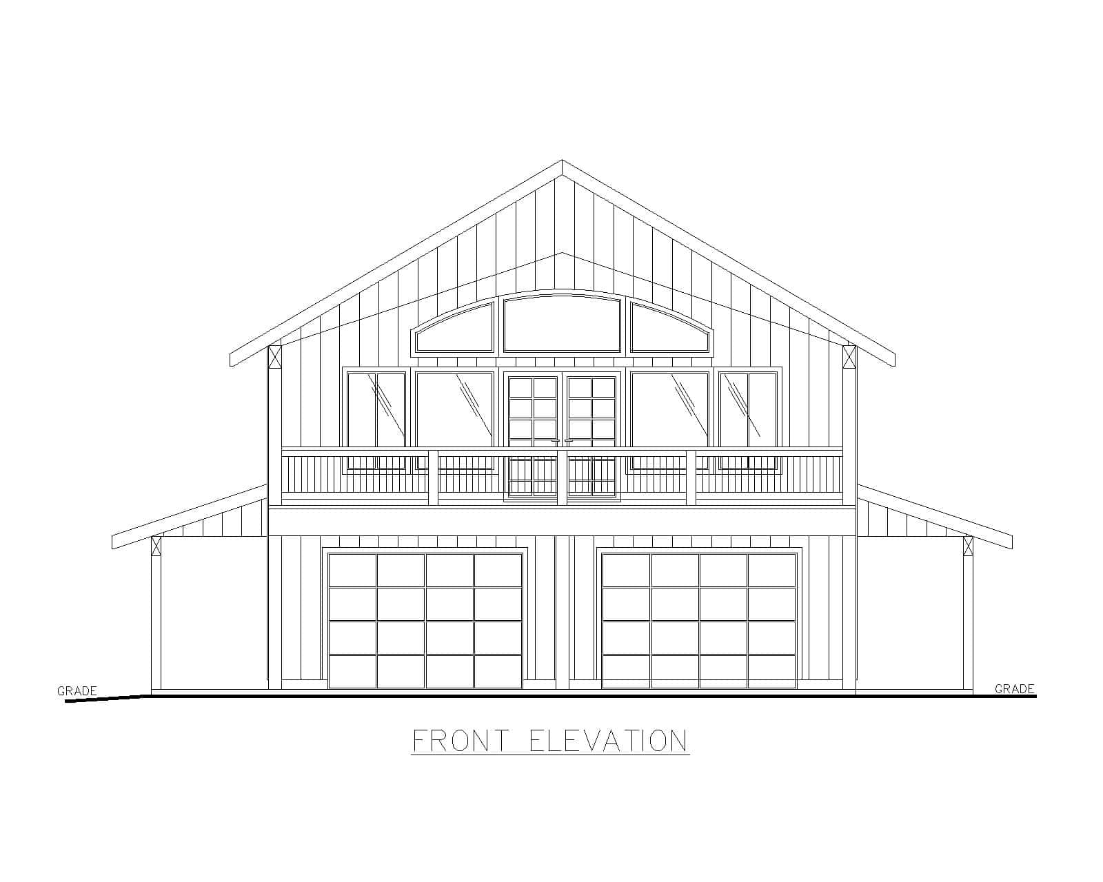 Home Plan Front Elevation of this 2-Bedroom,1876 Sq Ft Plan -132-1753