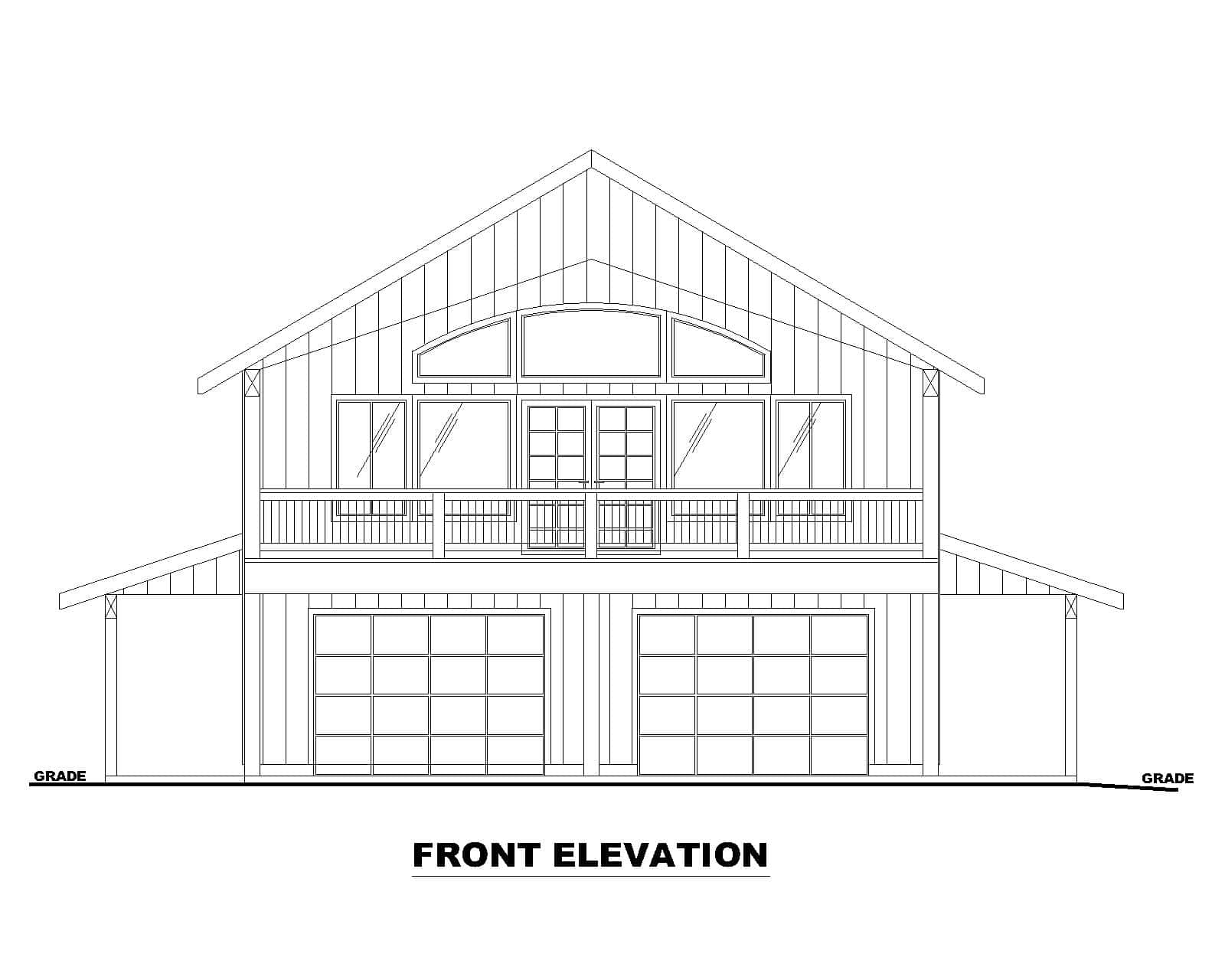 Home Plan Front Elevation of this 3-Bedroom,1876 Sq Ft Plan -132-1764