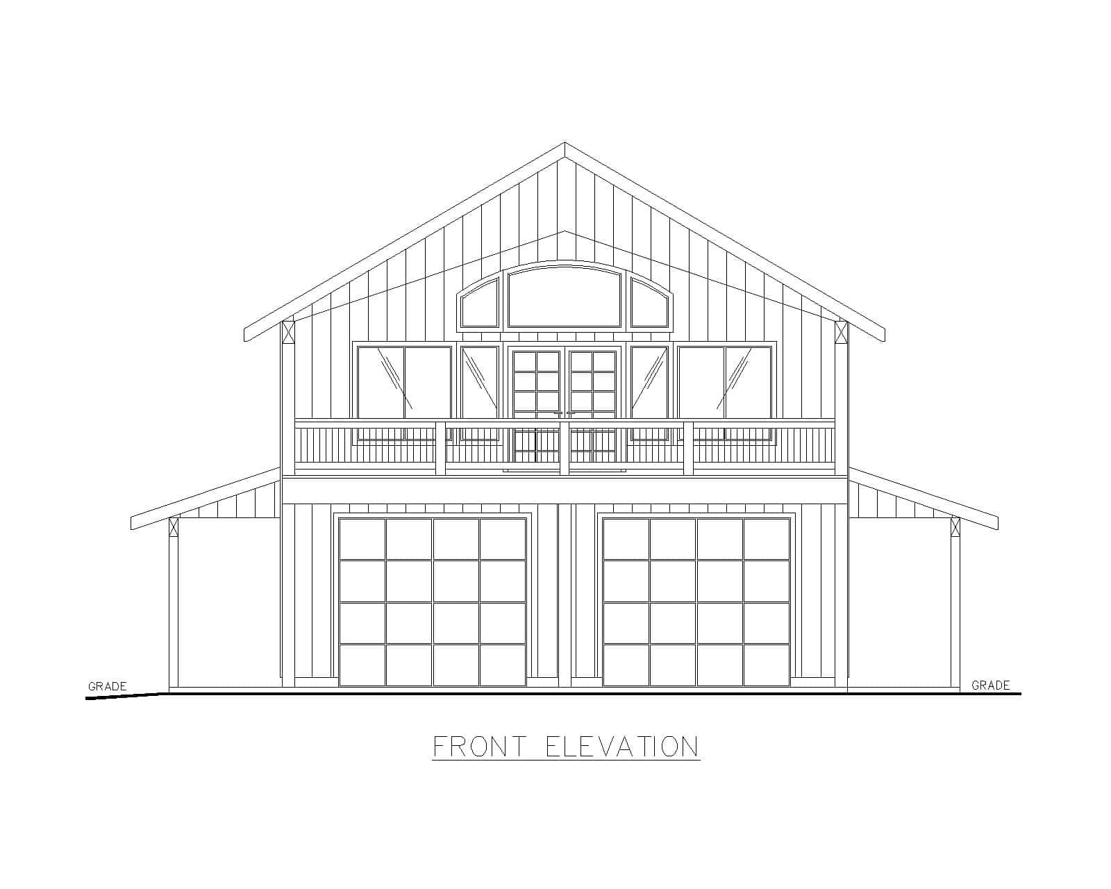 Home Plan Front Elevation of this 3-Bedroom,1901 Sq Ft Plan -132-1768