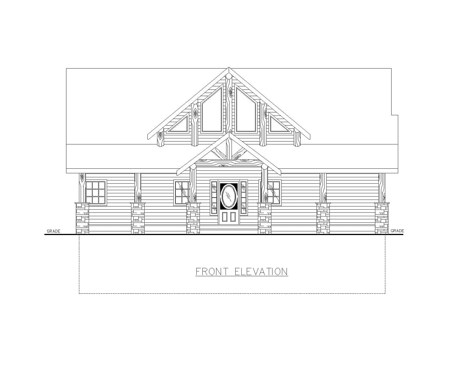 Home Plan Front Elevation of this 3-Bedroom,3717 Sq Ft Plan -132-1770