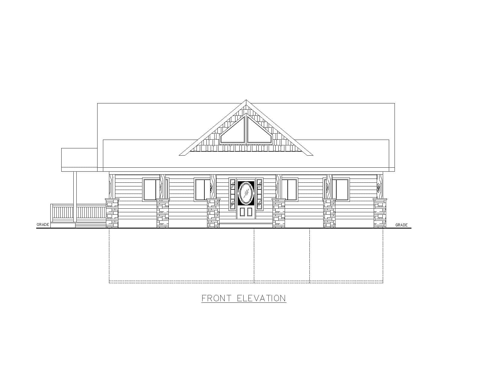 Home Plan Front Elevation of this 4-Bedroom,3729 Sq Ft Plan -132-1771