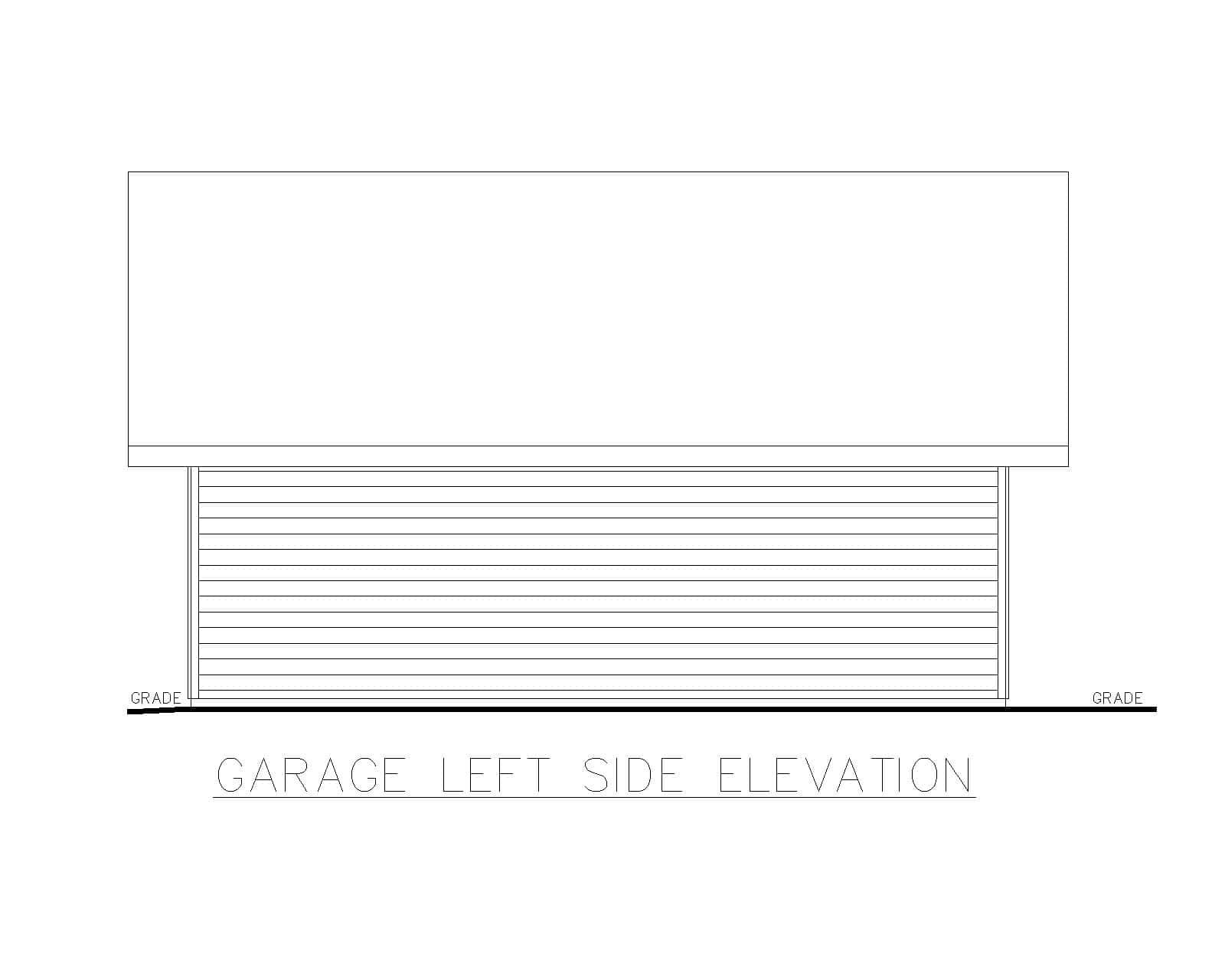 Home Plan Left Elevation of this 0-Bedroom,1 Sq Ft Plan -132-1782