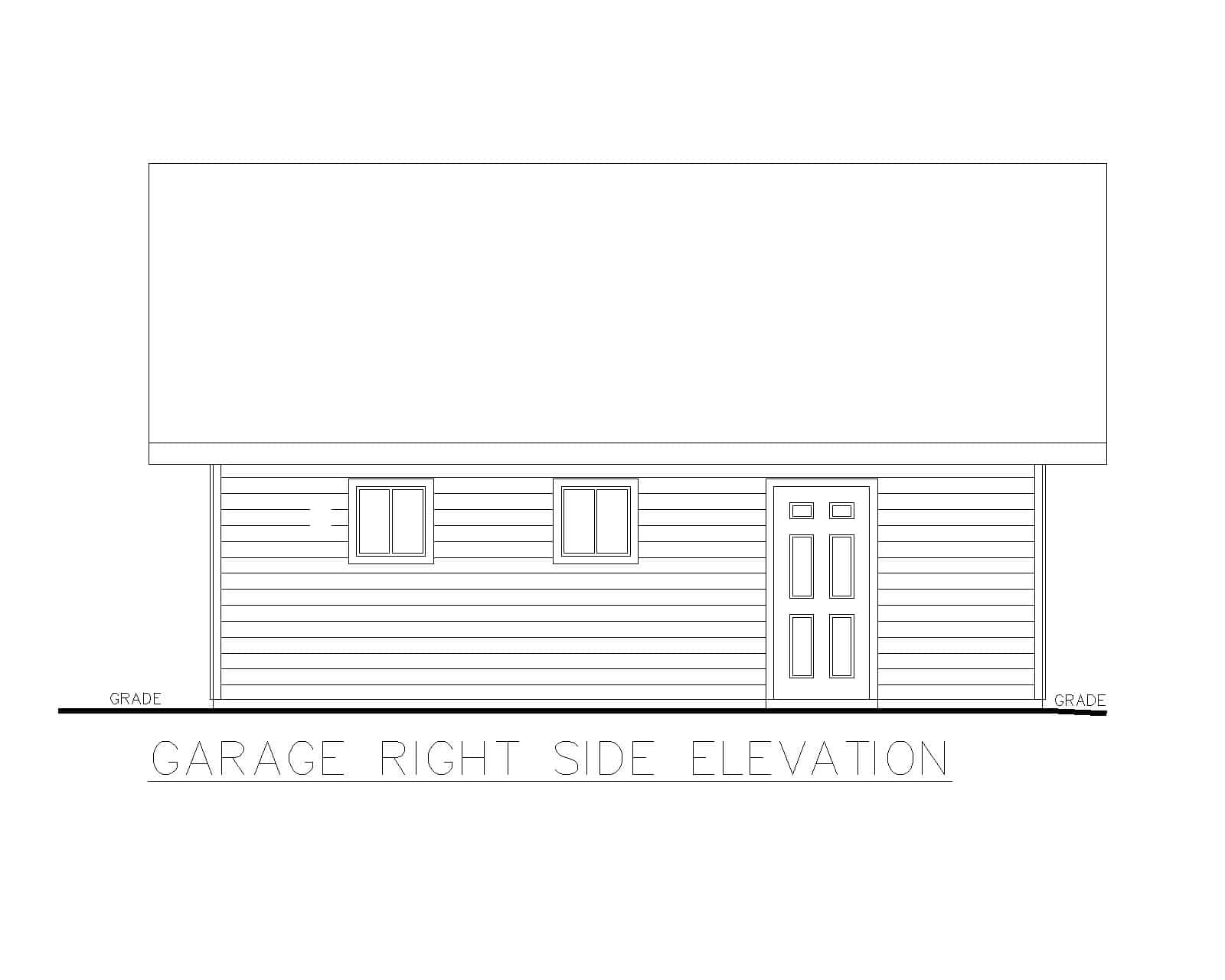 Home Plan Right Elevation of this 0-Bedroom,1 Sq Ft Plan -132-1782