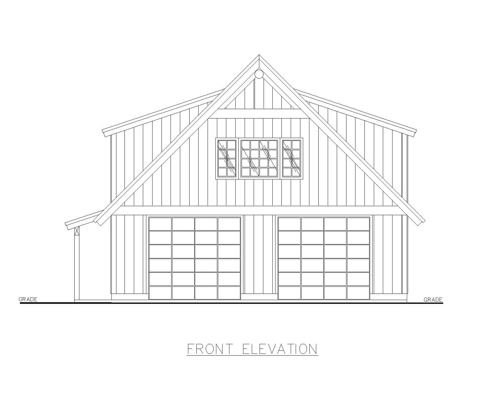 Home Plan Front Elevation of this 0-Bedroom,1 Sq Ft Plan -132-1788